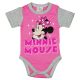 Disney Minnie rövid ujjú baba body pink