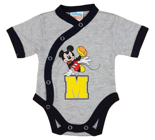 Disney Mickey "M" rövid ujjú baba body