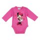 Disney Minnie szívecskés nyuszis hosszú ujjú baba body pink