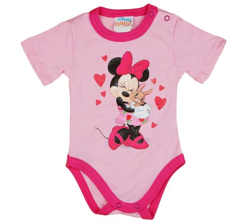 Disney Minnie szíves nyuszis rövid ujjú baba body