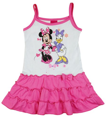 Disney Minnie és Daisy kacsa spagetti pántos fodros pamut ruha