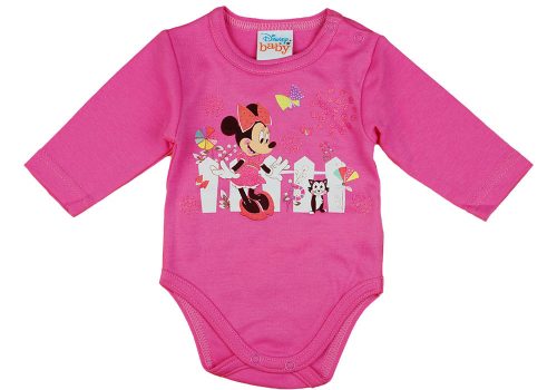 Disney Minnie cicás hosszú ujjú baba body pink