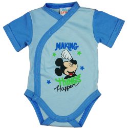 Disney Mickey rövid ujjú baba body kék