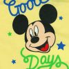 Disney Mickey "Good Days" ujjatlan baba body sárga