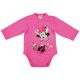 Disney Minnie virágos hosszú ujjú baba body pink