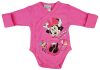 Disney Minnie virágos hosszú ujjú baba body pink