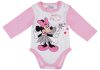 Disney Minnie tündéres hosszú ujjú baba body rózsaszín