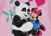 Disney Minnie pandás hosszú ujjú baba body rózsaszín