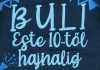 "Buli este 10-től hajnalig" feliratos baba body kék