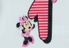 Disney Minnie szülinapos body 1 éves fehér