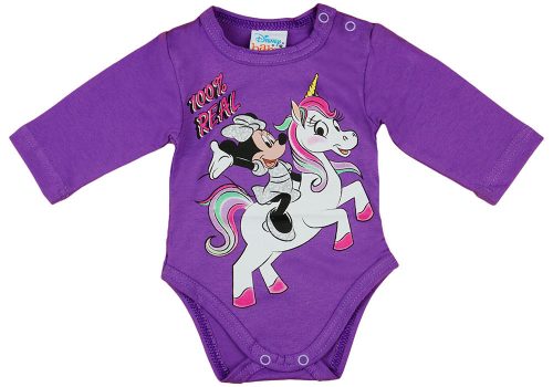 Disney Minnie unikornisos baba body lila