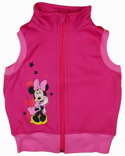 Disney Minnie csillagos, belül bolyhos mellény