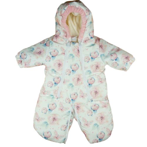 Virágos kapucnis bélelt bébizsák