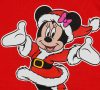 Disney Minnie karácsonyi hosszú ujjú baba body piros