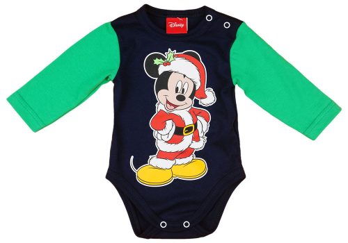 Disney Mickey karácsonyi baba body kék