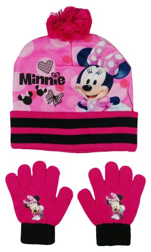 Disney Minnie sapka kesztyű szett