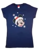 Rövid ujjú női póló karácsonyi Minnie egér mintával