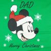 Disney Mickey karácsonyi férfi póló apáknak