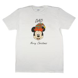 Disney Mickey karácsonyi feliratos póló apáknak