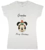 Disney Minnie karácsonyi feliratos póló nagymamáknak