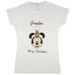 Disney Minnie karácsonyi feliratos póló nagymamáknak