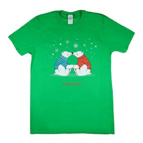 Karácsonyi jegesmedve páros női póló
