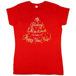 Karácsonyi feliratos női póló
