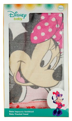 Disney Minnie kapucnis frottír törölköző 67x67cm