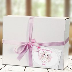 6 részes baba ajándékcsomag egyedi felirattal