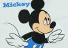 Disney Mickey vékony pamut hosszú ujjú rugdalózó