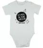 "I love you to the moon and back" feliratos rövid ujjú baba body fehér