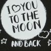 Hosszú ujjú baba rugdalózó " I love to the moon and back" felirattal