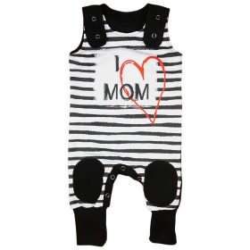   "I LOVE MY MOM" feliratos ujjatlan rugdalózó 2:1 méret