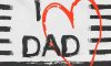"I LOVE MY DAD" feliratos ujjatlan rugdalózó 2:1 méret