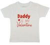 "Daddy is my Valentine" feliratos valentin napi lányka póló