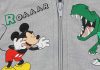 Dinós fiú mellény Mickey mintával