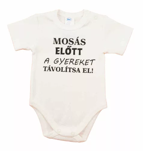 Rövid ujjú bébi kombidressz