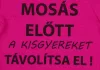 Rövid ujjú baba body "Mosás előtt a kisgyereket távolítsa el!" felirattal