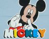 Rövid ujjú fiú póló Mickey mintával színes felirattal