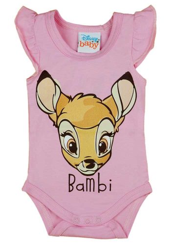 Ujjatlan baba body Bambi mintával rózsaszín