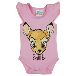 Ujjatlan baba body Bambi mintával rózsaszín