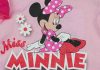 Ujjatlan baba kislány napozó Minnie egér mintával