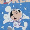 Rövid ujjú űrhajós baba body Mickey egér mintával kék