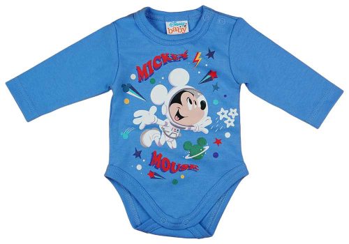 Hosszú ujjú baba body űrhajós Mickey egér mintával