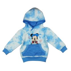 Kapucnis kisfiú pulóver batikolt Mickey egér mintával