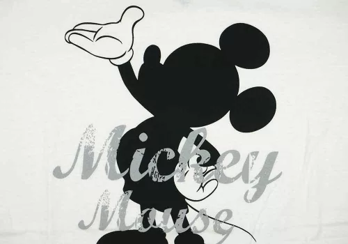 Rövid ujjú férfi póló Mickey egér mintával