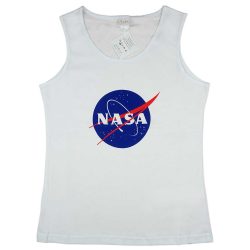 Ujjatlan női pamut atléta NASA logóval