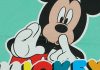 Kisfiú atléta Mickey egér mintával