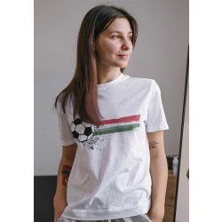 Rövid ujjú női póló Foci EB Magyarország