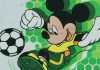 Kisfiú atléta focis Mickey egér mintával